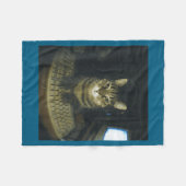 Funny Serious Gamer Cat Lovers Stud Kitty Cat Meme Fleecedecke (Vorderseite (Horizontal))