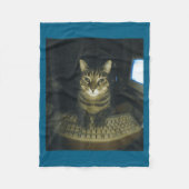 Funny Serious Gamer Cat Lovers Stud Kitty Cat Meme Fleecedecke (Vorderseite)