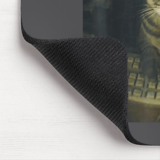 Funny Serious Gamer Cat Lovers Stud Kitty Cat Meme Mousepad (Ecke)