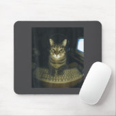 Funny Serious Gamer Cat Lovers Stud Kitty Cat Meme Mousepad (Mit Mouse)
