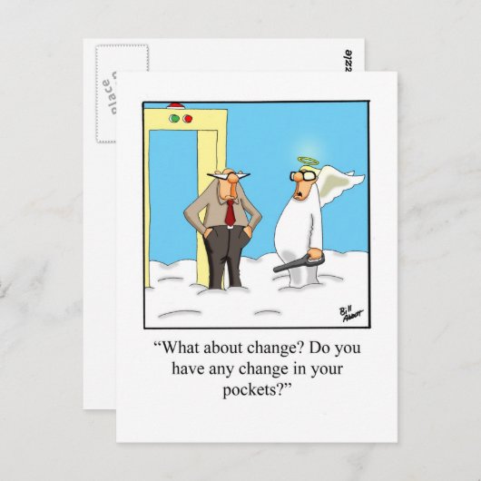 Funny Sessings & Faith Spaß Postcard Postkarte (Vorne/Hinten)