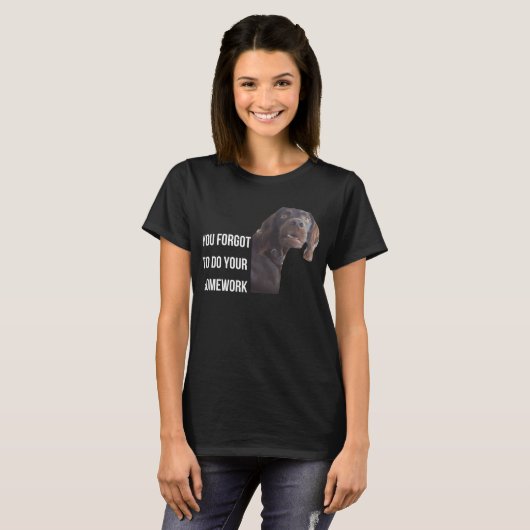 Funny Setter Black Gordon Meme Sie vergessen Hausa T-Shirt (Vorne ganz)