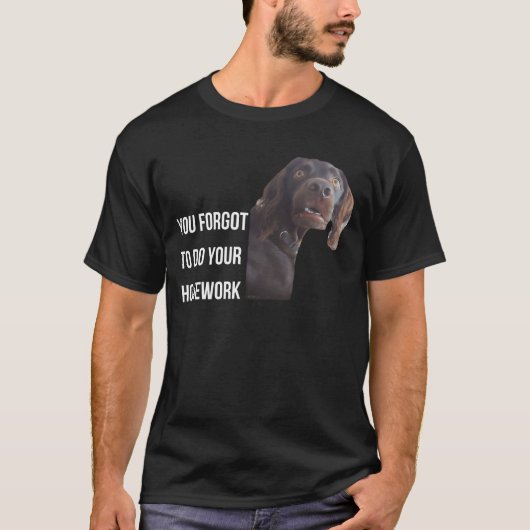 Funny Setter Black Gordon Meme Sie vergessen Hausa T-Shirt (Vorderseite)
