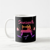 Funny Sewciopath Design Sewing Enthusiast Kaffeetasse (Links)