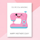 Funny Sewing Mutter Day Card Karte