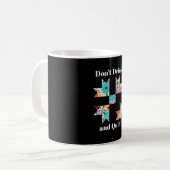 Funny Sewing Quilly Liebhaber Kaffeetasse (Vorderseite Links)