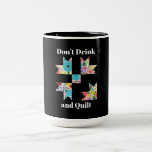 Funny Sewing Quilly Liebhaber Zweifarbige Tasse