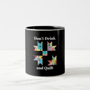 Funny Sewing Quilly Liebhaber Zweifarbige Tasse