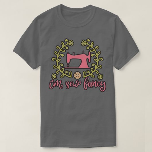 Funny sewing quilt T-Shirt (Design vorne)