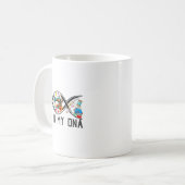 Funny Sewing Quilter Sewer Dna Quilting Hobby Craf Kaffeetasse (Vorderseite Links)
