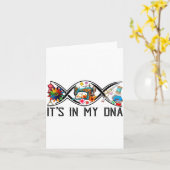 Funny Sewing Quilter Sewer Dna Quilting Hobby Craf Karte (Gelbe Blume)