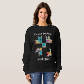 Funny Sewing Quilting Liebhaber Sweatshirt (Vorne ganz)