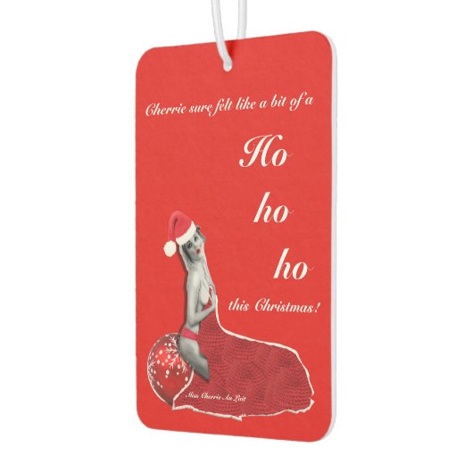 Funny Sexy Pinup Joke Weihnachtsmann Luft Freshene Autolufterfrischer (Links)