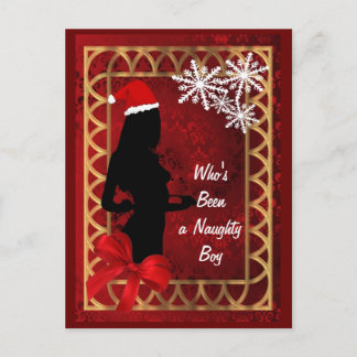 Funny sexy Santa Girl Weihnachten Postkarte