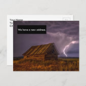 Funny Shack Änderung der Adressenbewegungskarte Po Ankündigungspostkarte (Vorne/Hinten)