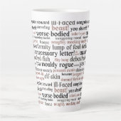 Funny Shakespeare Insult Klassische Literatur Milchtasse (Vorderseite)