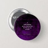 Funny Shakespeare Insult Quotation Elizabethan Button (Vorne & Hinten)