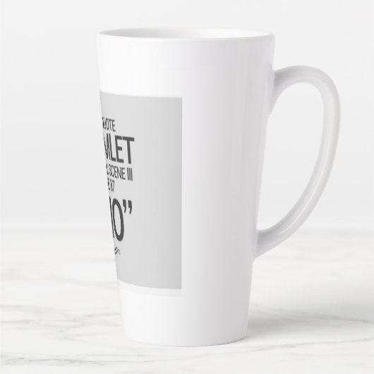 Funny Shakespeare quote Milchtasse (Rechts)