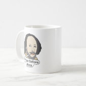 Funny Shakespeare Quote - Prose Before Hoes Kaffeetasse (Vorderseite Links)
