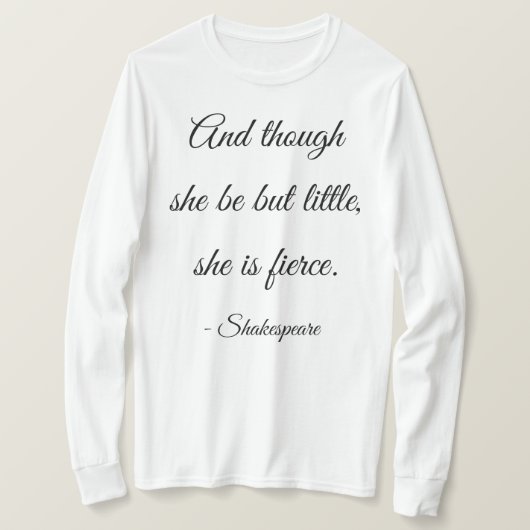 Funny Shakespeare Zitat T-Shirt (Design vorne)