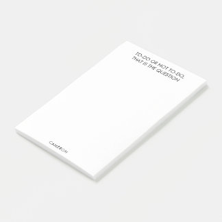 Funny Shakespeare zu tun Individuelle Name White Post-it Klebezettel