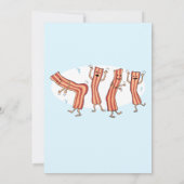 Funny Shakin's Bacon Geburtstagsparty Einladung (Rückseite)