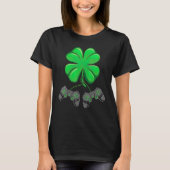 Funny Shamrock Gamer Irish Game Controller St Patr T-Shirt (Vorderseite)