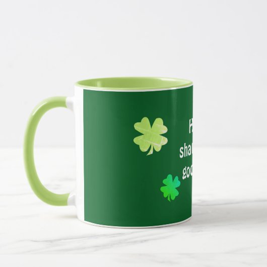 Funny Shamrocky St. Patrick Tasse (Links)