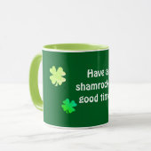 Funny Shamrocky St. Patrick Tasse (Vorderseite Links)