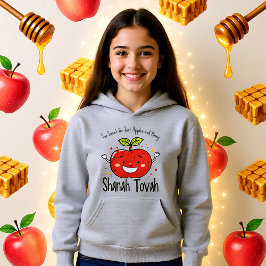 🍎 Funny Shanah Tovah mit benutzerdefiniertem Text Hoodie