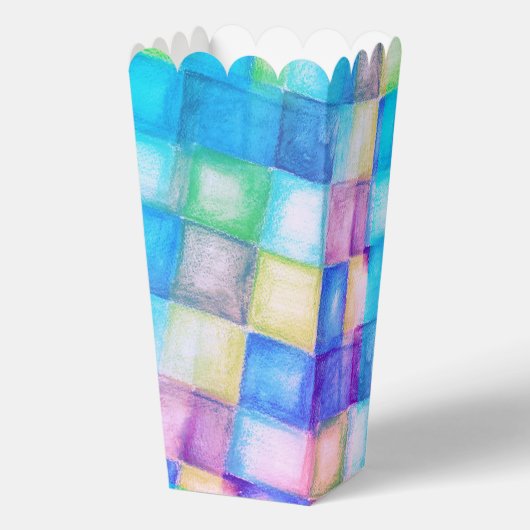 Funny Shapes pattern - farbig 5a Geschenkschachtel (Rückseite)