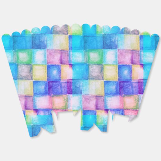 Funny Shapes pattern - farbig 5a Geschenkschachtel (Ungeklappt)