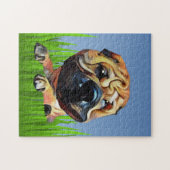 Funny Shar Pei Dog 252 Piece Puzzle (Horizontal)