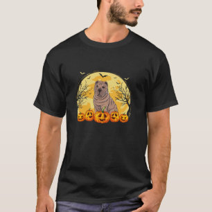 Funny Shar Pei Dog Pumpkins Halloween Kostüme Männ T-Shirt