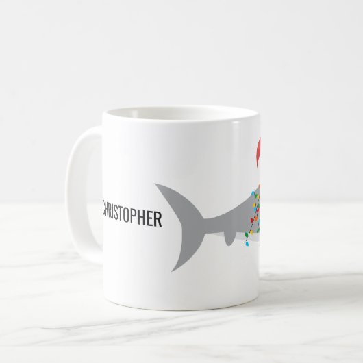Funny Sharing Weihnachten mit Namen Kaffeetasse (Vorderseite Links)