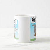 Funny Shark and Bär Team Up As Shark Bear Kaffeetasse (Mittel)