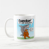 Funny Shark and Bär Team Up As Shark Bear Kaffeetasse (Links)