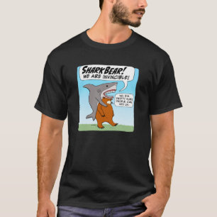Funny Shark and Bär Team Up As Shark Bear T-Shirt