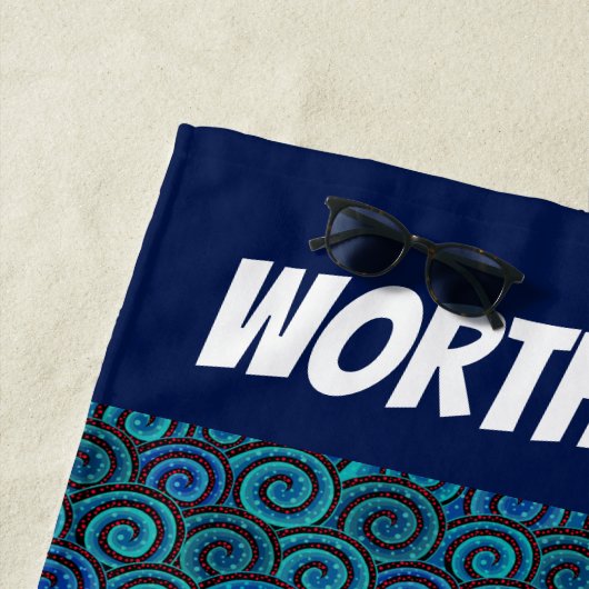 Funny Shark Beach Handtuch (Beispiel)