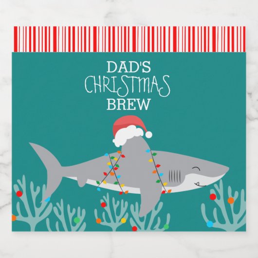 Funny Shark Beer Labels Bierflaschenetikett (Einzelnes Label)