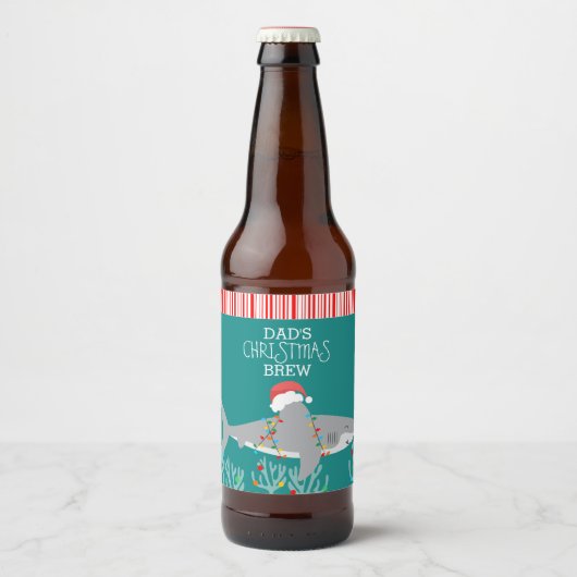 Funny Shark Beer Labels Bierflaschenetikett (Vorderseite)