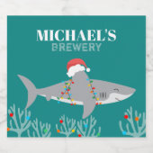 Funny Shark Beer Labels Bierflaschenetikett (Einzelnes Label)