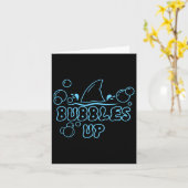 Funny Shark bläst Haie Liebhaber Urlaub Fami Karte (Gelbe Blume)