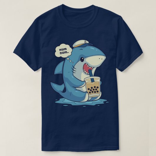 Funny Shark Boba Tea Bubble Tee Anime Shark Pullov (Design vorne)