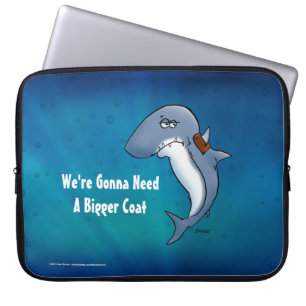 Funny Shark braucht eine größere Kittel Laptop-Sie Laptopschutzhülle