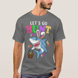 Funny Shark Bunny Lasse Go Eggs Jagen Design für  T-Shirt