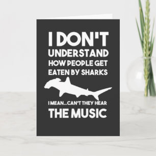 Funny Shark Cards Humorer Spaß Ozean für sie Karte