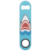 Funny Shark Cartoon Speedflaschenöffner (Rückseite)