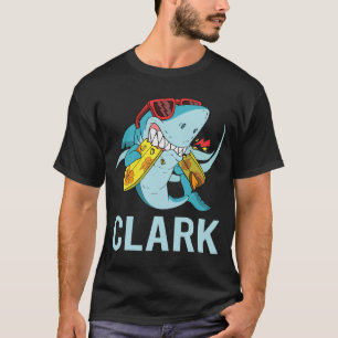 Funny Shark - Clark Name T-Shirt