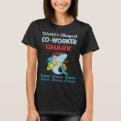 Funny Shark CO-WORKER T-Shirt (Vorderseite)